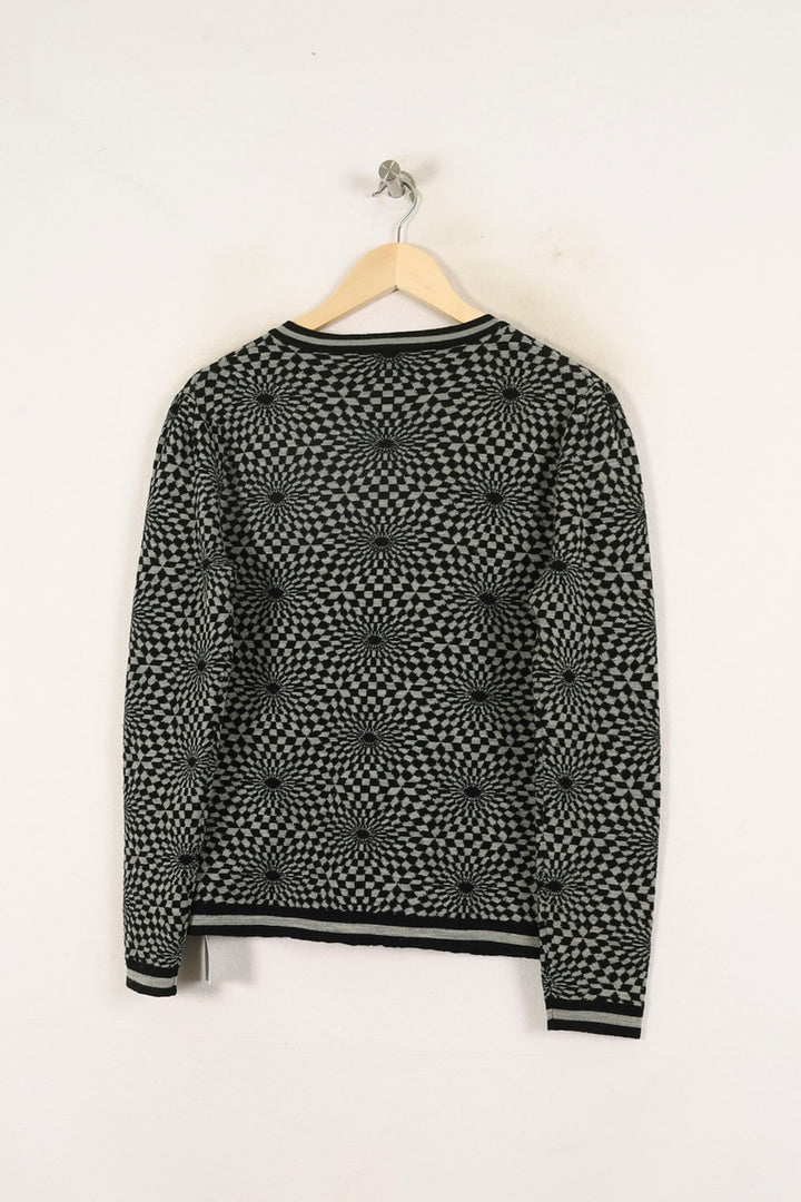 Cardigan Noir et Gris - Taille M/38 de la marque Rodier | PARAD69998 - Vendu par Paradigme - Image 4