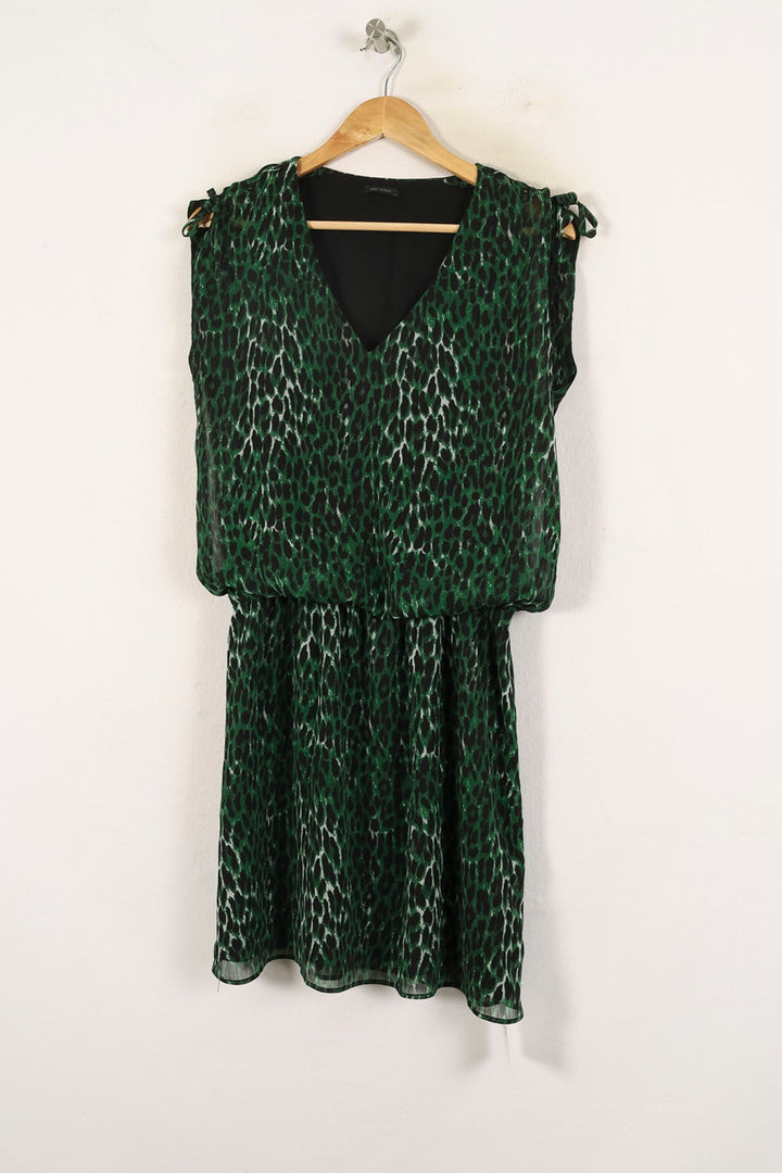 Robe Courte Verte et Noire - Taille S/36 de la marque IKKS | PARAD70000 - Vendu par Paradigme - Image 2