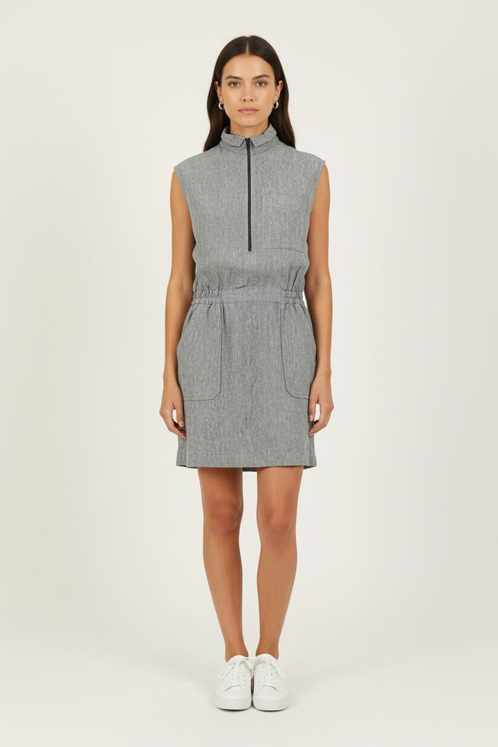 Robe Sans Manches Grise - Taille S/36 de la marque ZAPA | PARAD70001 - Vendu par Paradigme - Image 1