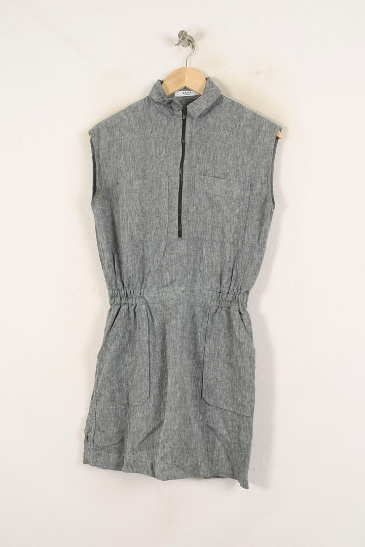 Robe Sans Manches Grise - Taille S/36 de la marque ZAPA | PARAD70001 - Vendu par Paradigme - Image 2