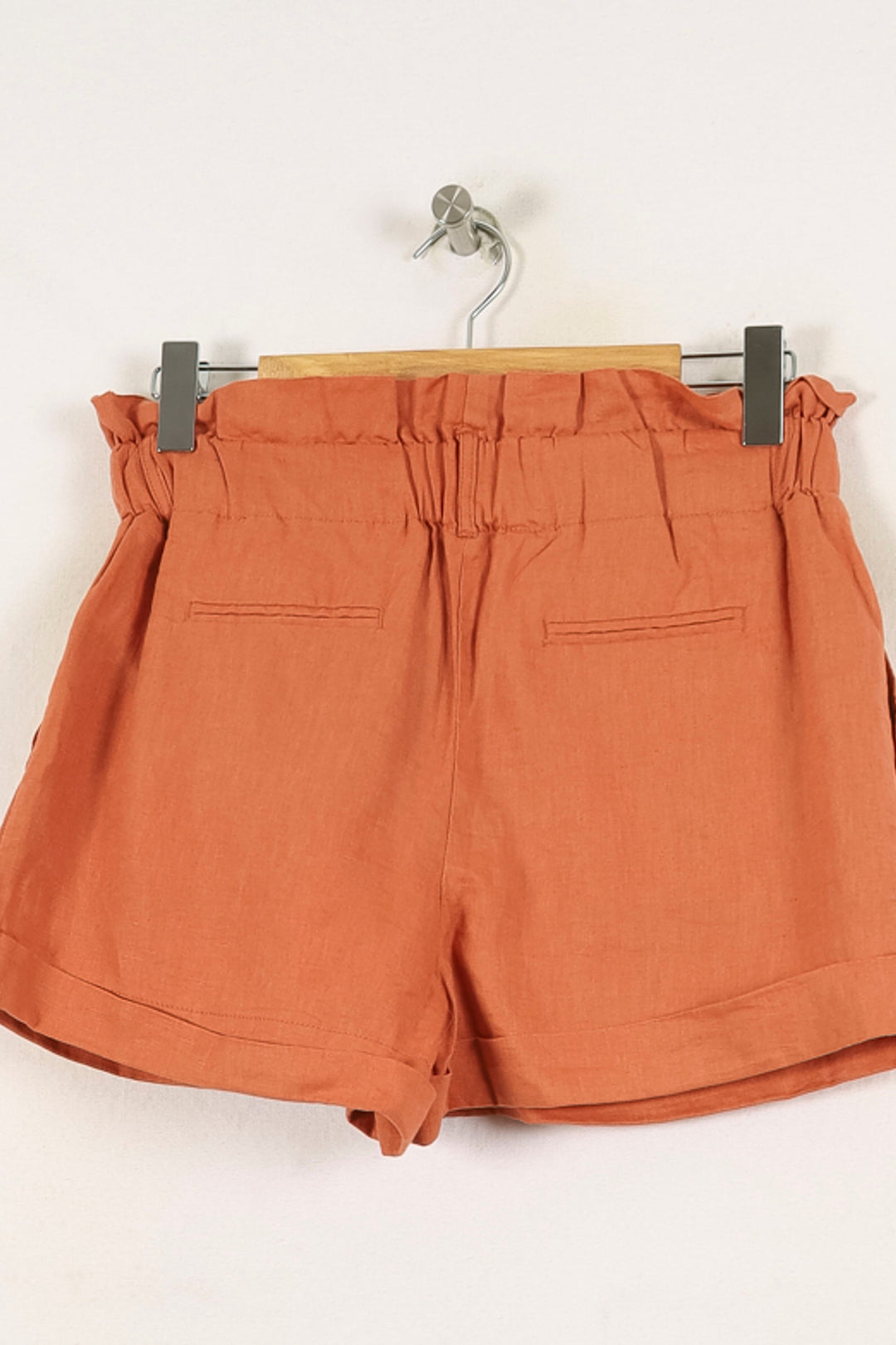 Short Taille Haute Orange - Taille M/38 de la marque Galeries Lafayette | PARAD70007 - Vendu par Paradigme - Image 4