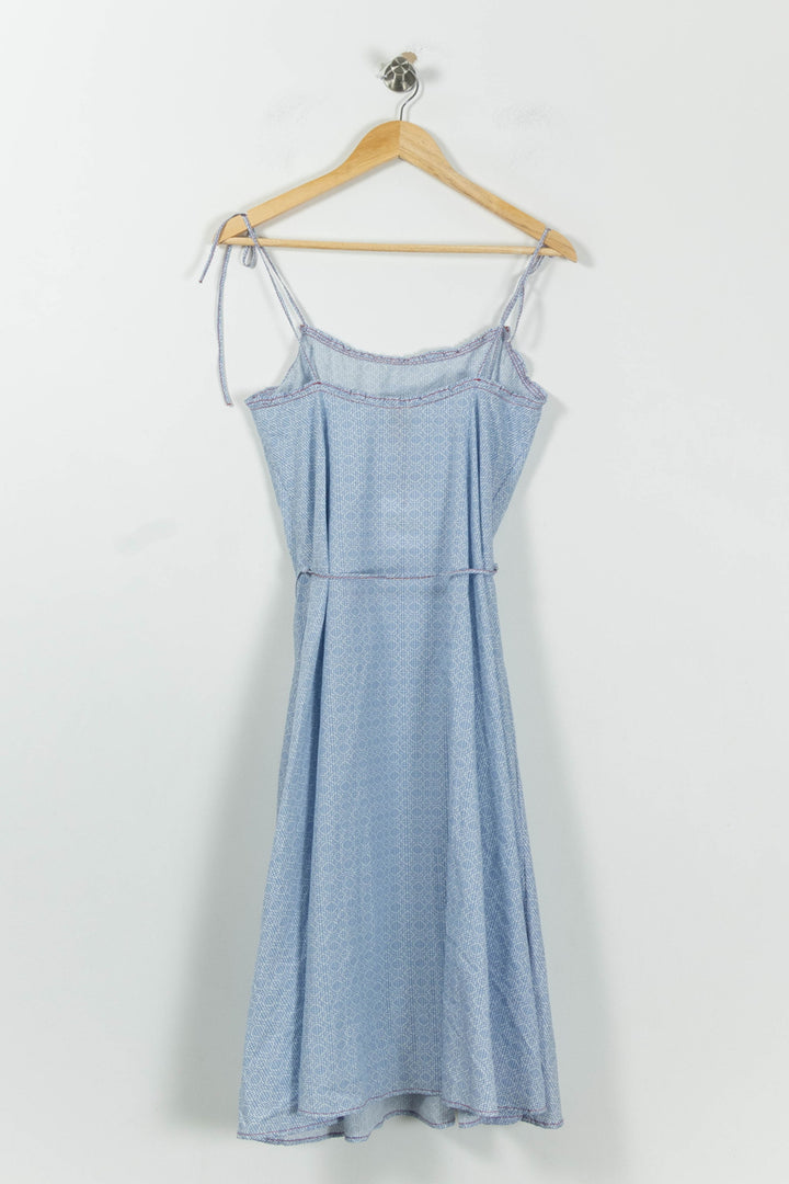 Robe Longue Bleue - Taille M/38 de la marque Ines de la Fressange Paris | PARAD7001 - Vendu par Paradigme - Image 4