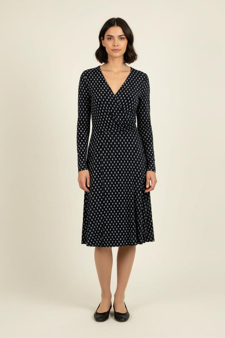 Robe Portefeuille Bleue - Taille S/36 de la marque La Fée Maraboutée | PARAD70010 - Vendu par Paradigme - Image 1