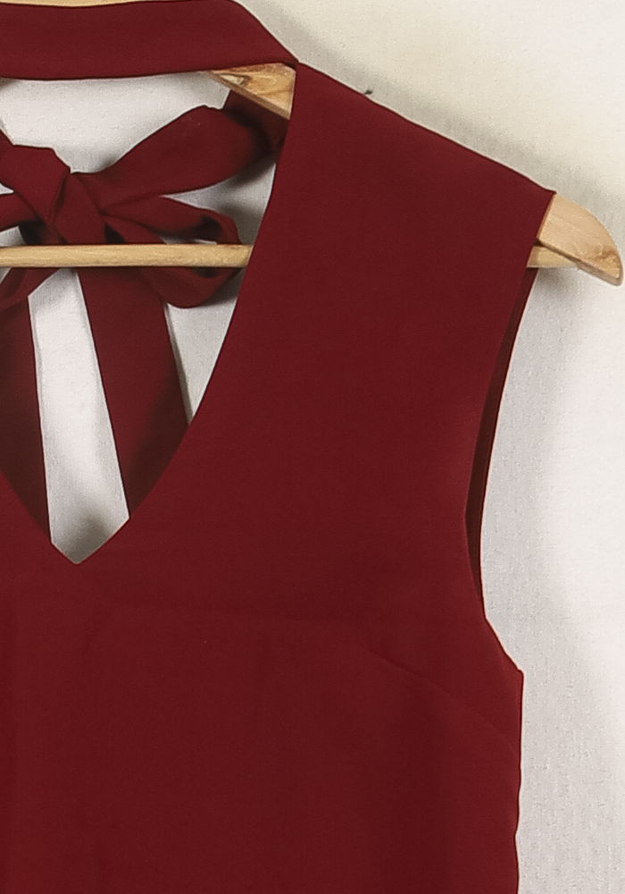 Robe Bordeaux - Taille XS/34 de la marque Laura Laval | PARAD70016 - Vendu par Paradigme - Image 3