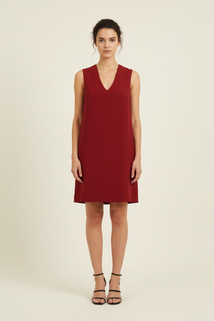 Robe Bordeaux - Taille XS/34 de la marque Laura Laval | PARAD70016 - Vendu par Paradigme - Image 1