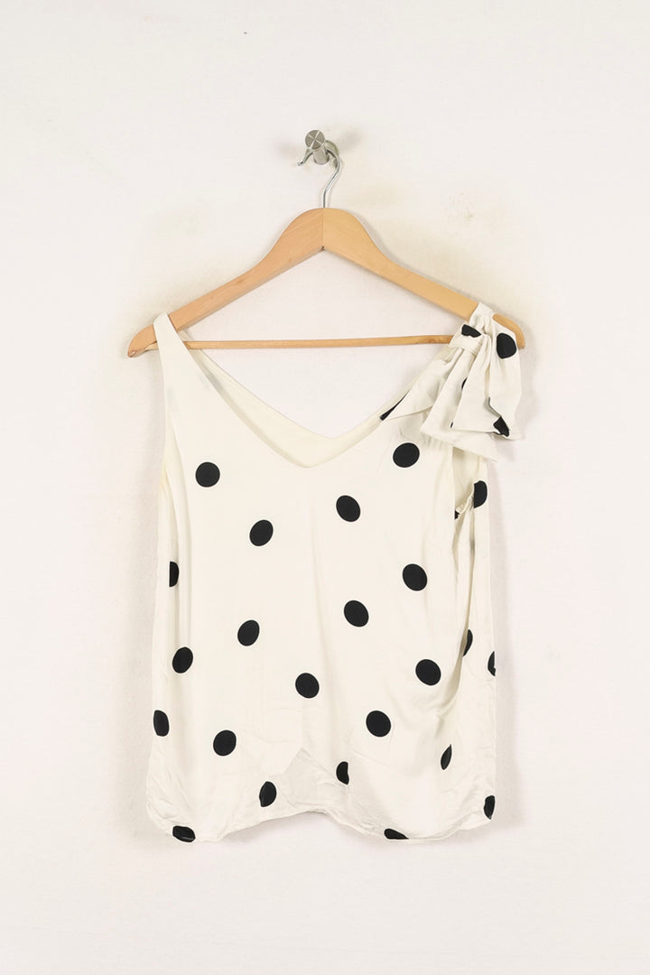Top Blanc et Noir - Taille S/36 de la marque Caroll | PARAD70019 - Vendu par Paradigme - Image 2