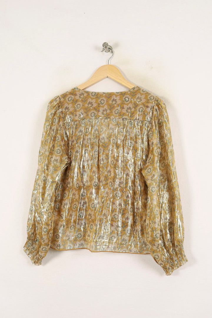 Blouse Or et Argent - Taille L/40 de la marque Louise Misha | PARAD70022 - Vendu par Paradigme - Image 4