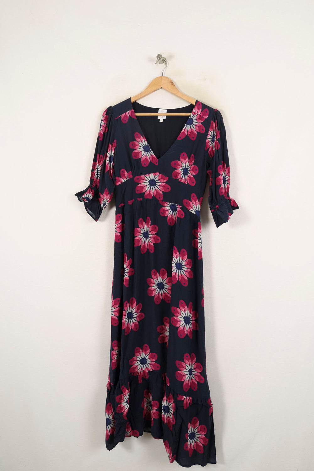 Robe Longue Bleu Marine et Rouge - Taille L/40 de la marque Soi Paris | PARAD70023 - Vendu par Paradigme - Image 2