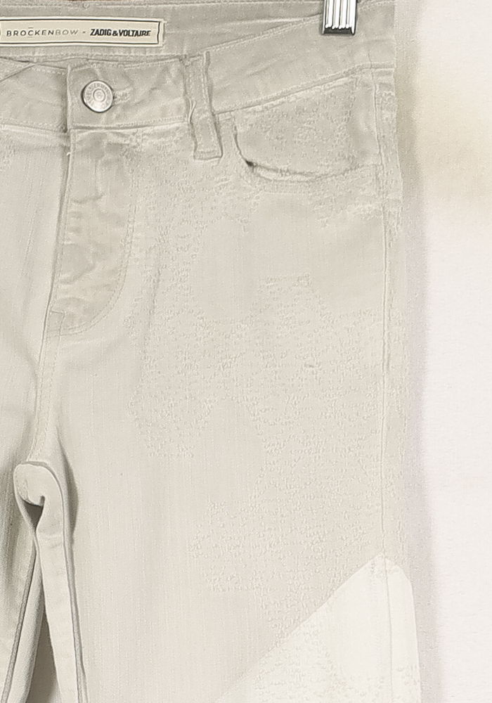 Jean Gris et Blanc - Taille XS/34 de la marque Zadig&Voltaire | PARAD70025 - Vendu par Paradigme - Image 3