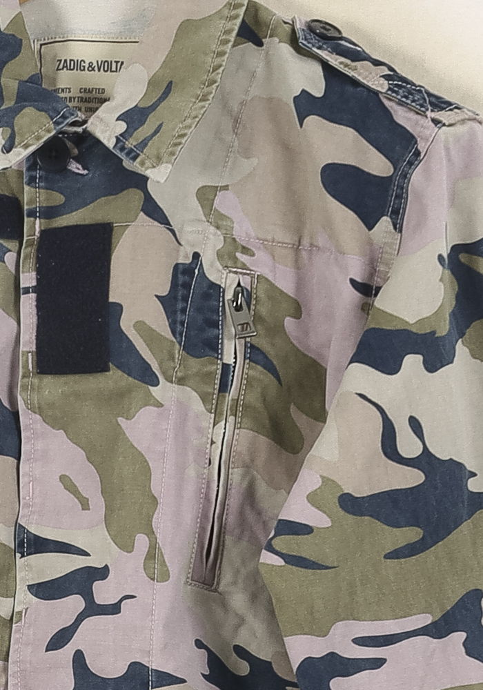 Veste Camouflage Multicolore - Taille XS/34 de la marque Zadig&Voltaire | PARAD70028 - Vendu par Paradigme - Image 3