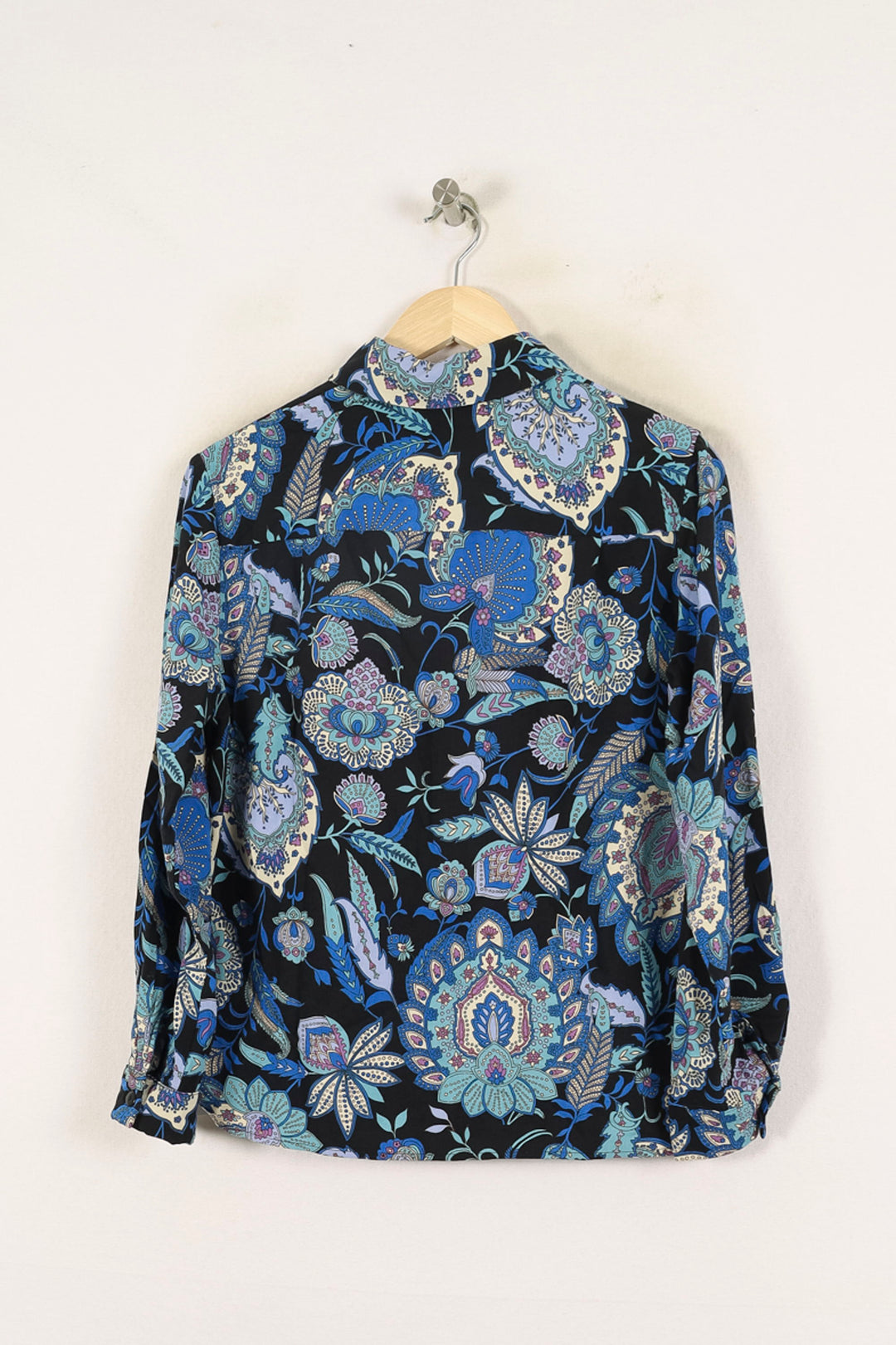 Chemisier Bleu et Noir - Taille XS/34 de la marque La Fée Maraboutée | PARAD70040 - Vendu par Paradigme - Image 4