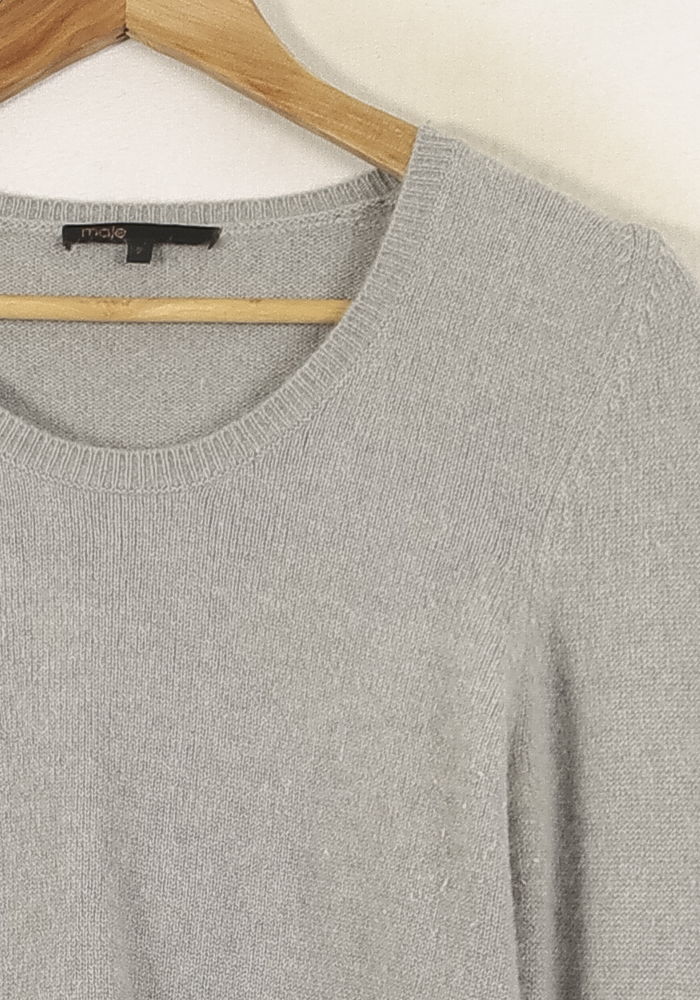 Robe Pull Grise et Noire - Taille M/38 de la marque Maje | PARAD70043 - Vendu par Paradigme - Image 3