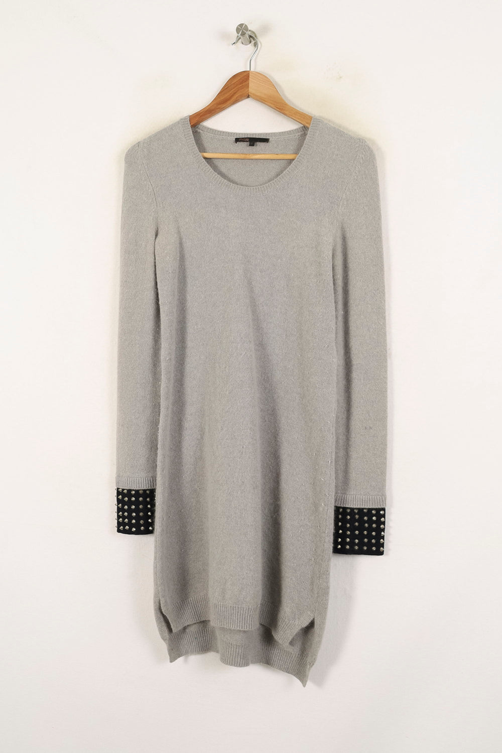 Robe Pull Grise et Noire - Taille M/38 de la marque Maje | PARAD70043 - Vendu par Paradigme - Image 2