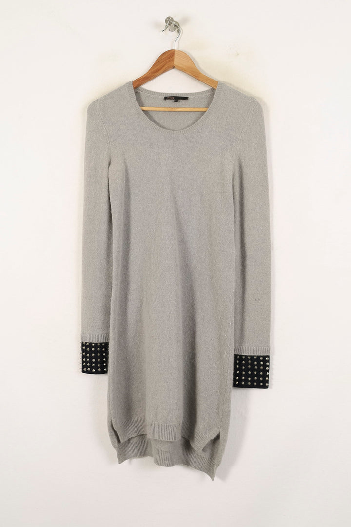 Robe Pull Grise et Noire - Taille M/38 de la marque Maje | PARAD70043 - Vendu par Paradigme - Image 2