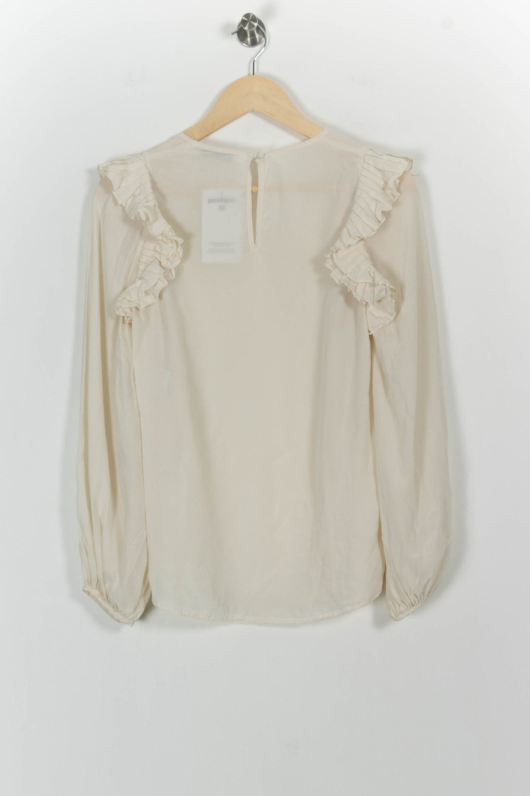 Blouse Beige - Taille S/36 de la marque Sandro | PARAD70048 - Vendu par Paradigme - Image 4