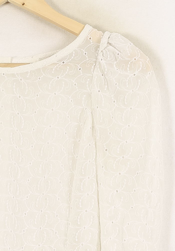 Blouse Blanche - Taille L/40 de la marque Maje | PARAD70060 - Vendu par Paradigme - Image 3
