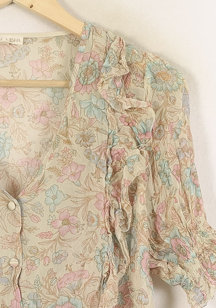 Blouse Fleurie Multicolore - Taille M/38 de la marque Louise Misha | PARAD70063 - Vendu par Paradigme - Image 3