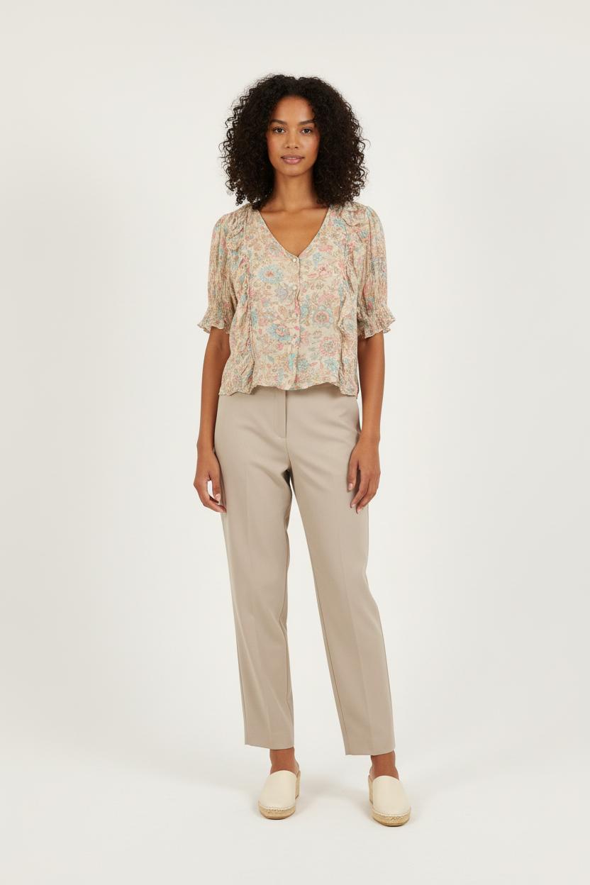 Blouse Fleurie Multicolore - Taille M/38 de la marque Louise Misha | PARAD70063 - Vendu par Paradigme - Image 1