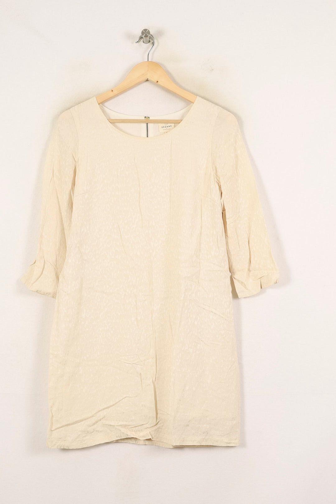 Robe Droite Blanche - Taille M/38 de la marque Sézane | PARAD70070 - Vendu par Paradigme - Image 2