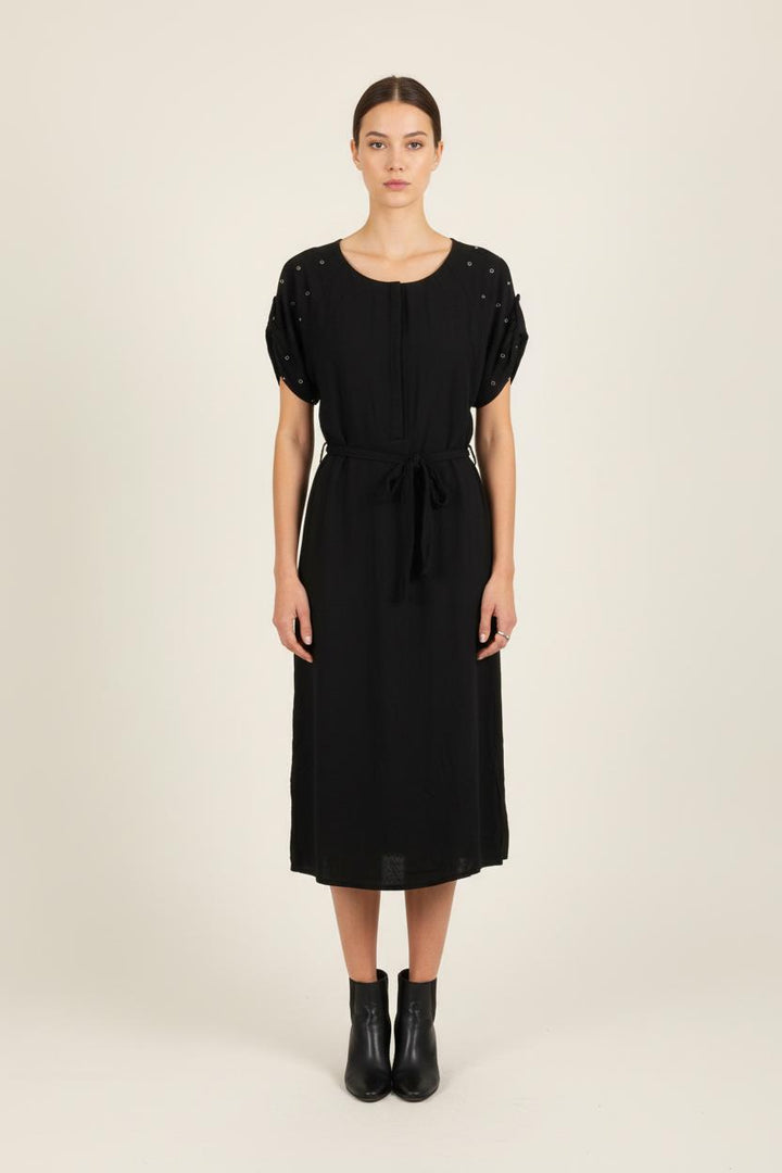 Robe Midi Noire - Taille M/38 de la marque IKKS | PARAD70077 - Vendu par Paradigme - Image 1