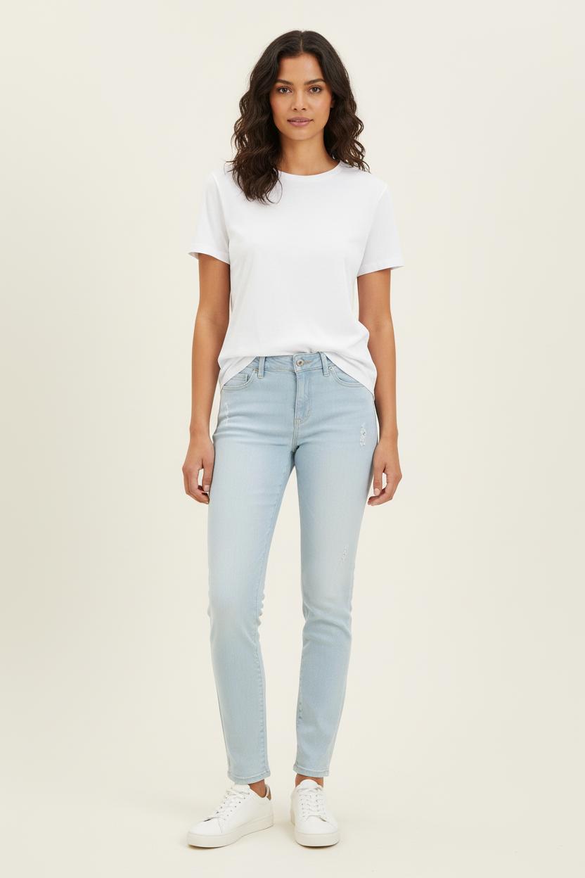 Jean Skinny Bleu Clair - Taille S/36 de la marque IKKS | PARAD70078 - Vendu par Paradigme - Image 1