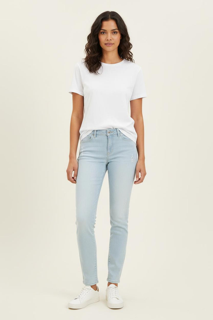 Jean Skinny Bleu Clair - Taille S/36 de la marque IKKS | PARAD70078 - Vendu par Paradigme - Image 1