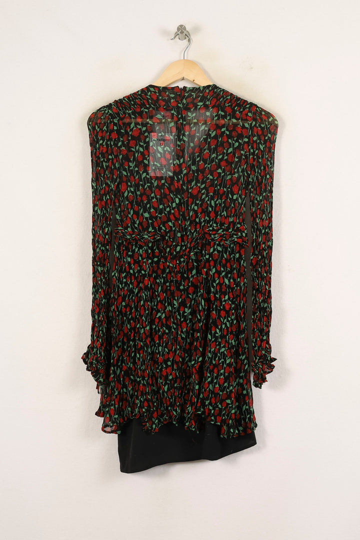 Robe Courte Noire et Rouge - Taille S/36 de la marque The Kooples | PARAD70080 - Vendu par Paradigme - Image 4
