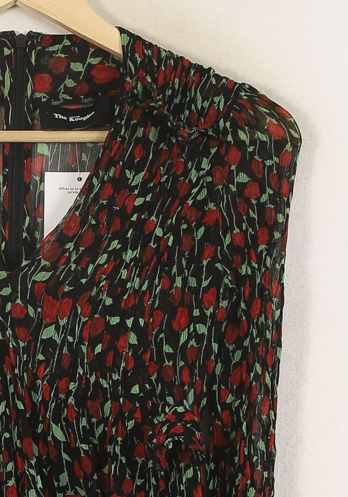 Robe Courte Noire et Rouge - Taille S/36 de la marque The Kooples | PARAD70080 - Vendu par Paradigme - Image 3