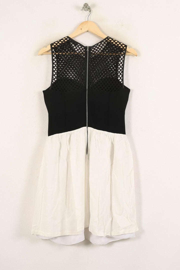 Robe Courte Noire et Blanche - Taille L/40 de la marque Sandro | PARAD70081 - Vendu par Paradigme - Image 4