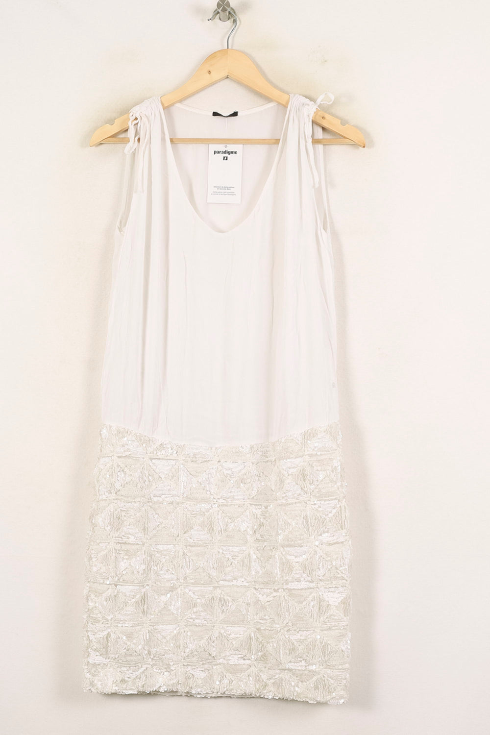 Robe Sans Manches Blanche - Taille L/40 de la marque IKKS | PARAD70082 - Vendu par Paradigme - Image 2