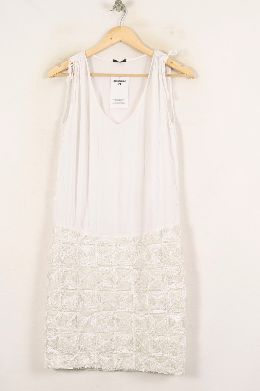 Robe Sans Manches Blanche - Taille L/40 de la marque IKKS | PARAD70082 - Vendu par Paradigme - Image 2