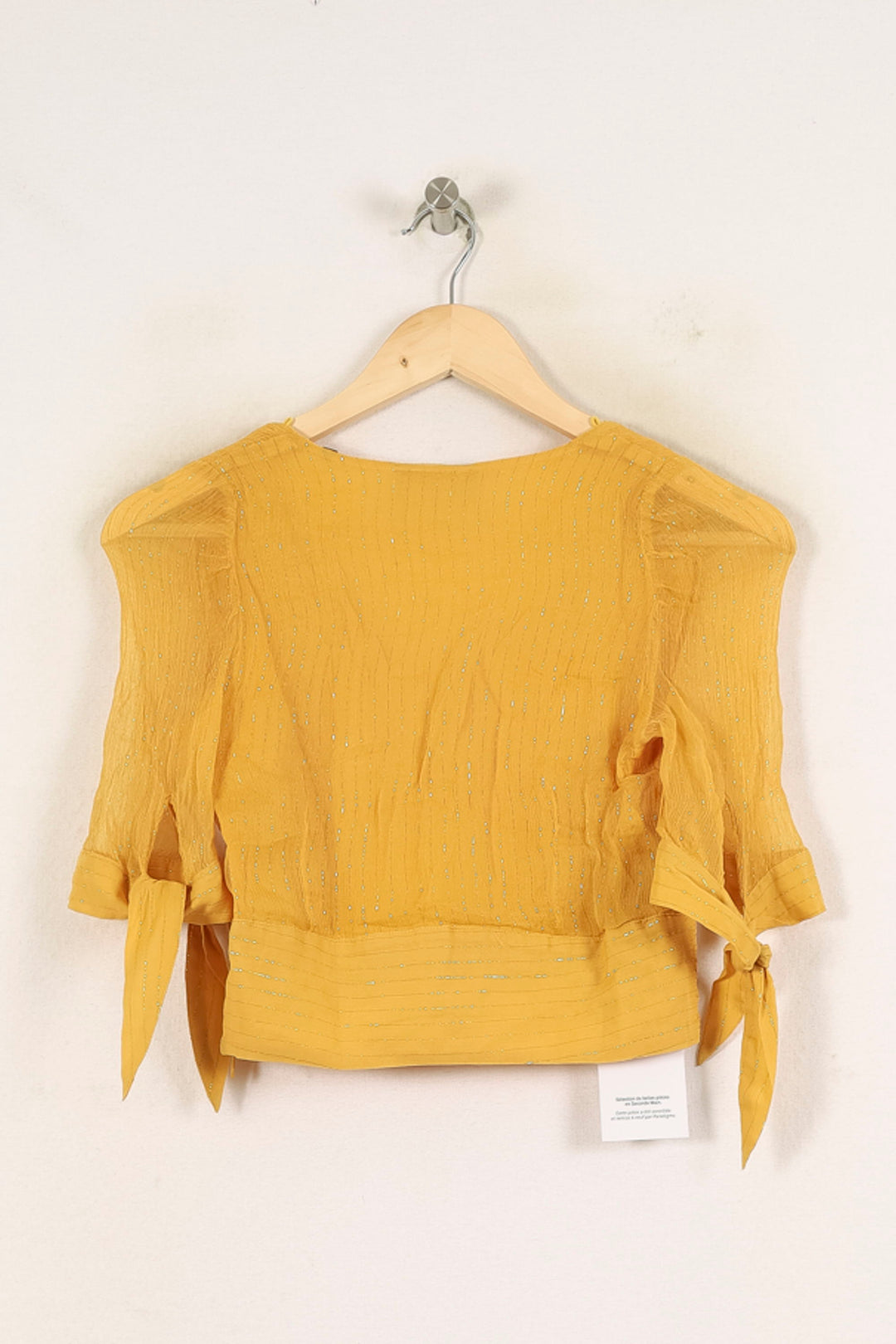 Blouse Jaune - Taille S/36 de la marque The Kooples | PARAD70086 - Vendu par Paradigme - Image 4