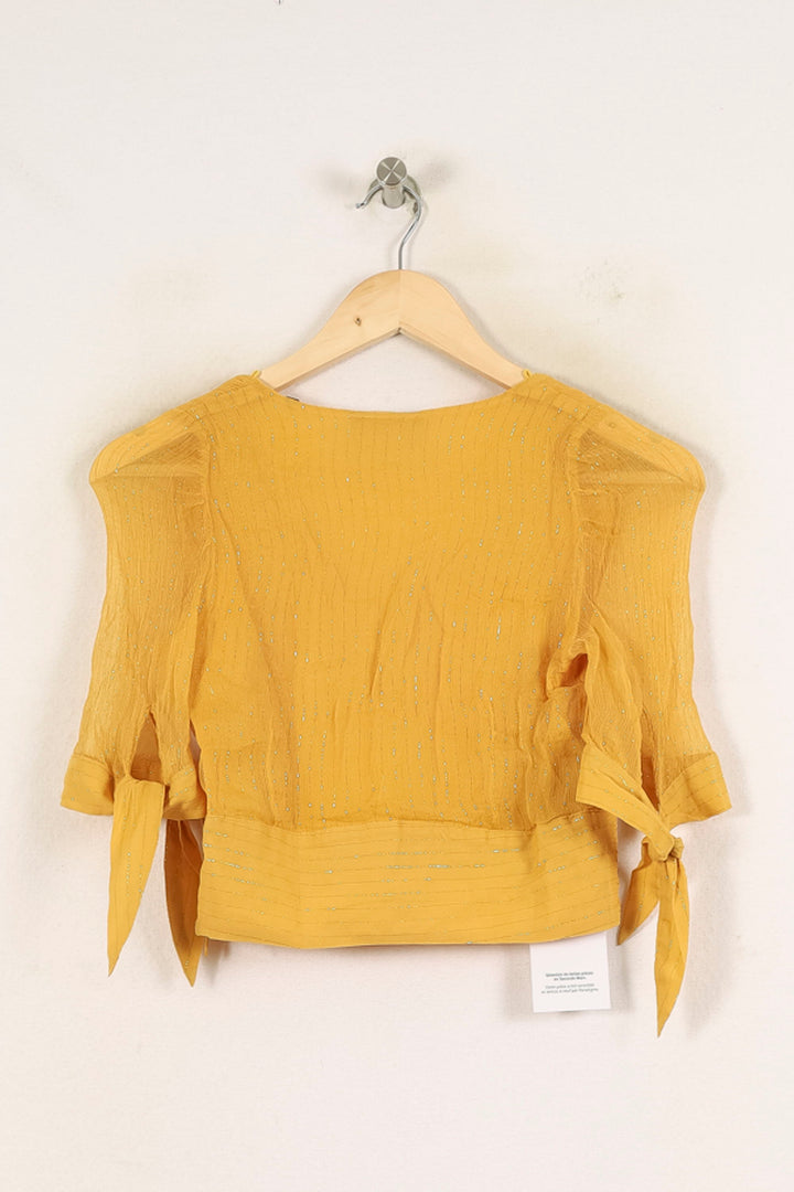 Blouse Jaune - Taille S/36 de la marque The Kooples | PARAD70086 - Vendu par Paradigme - Image 4