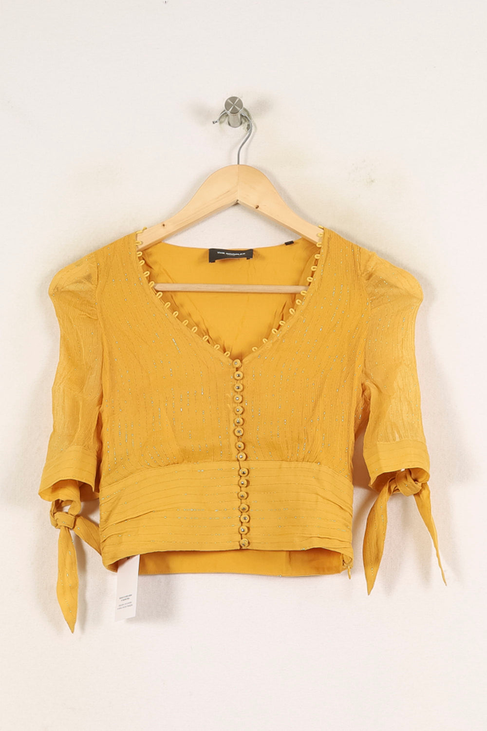 Blouse Jaune - Taille S/36 de la marque The Kooples | PARAD70086 - Vendu par Paradigme - Image 2