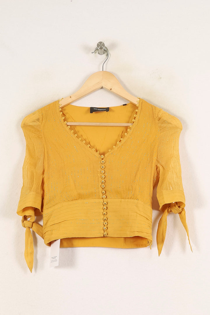 Blouse Jaune - Taille S/36 de la marque The Kooples | PARAD70086 - Vendu par Paradigme - Image 2