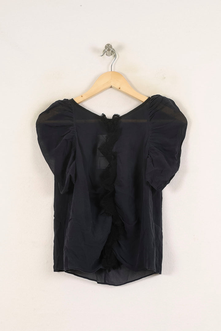 Blouse Bleue - Taille M/38 de la marque Maje | PARAD70088 - Vendu par Paradigme - Image 2