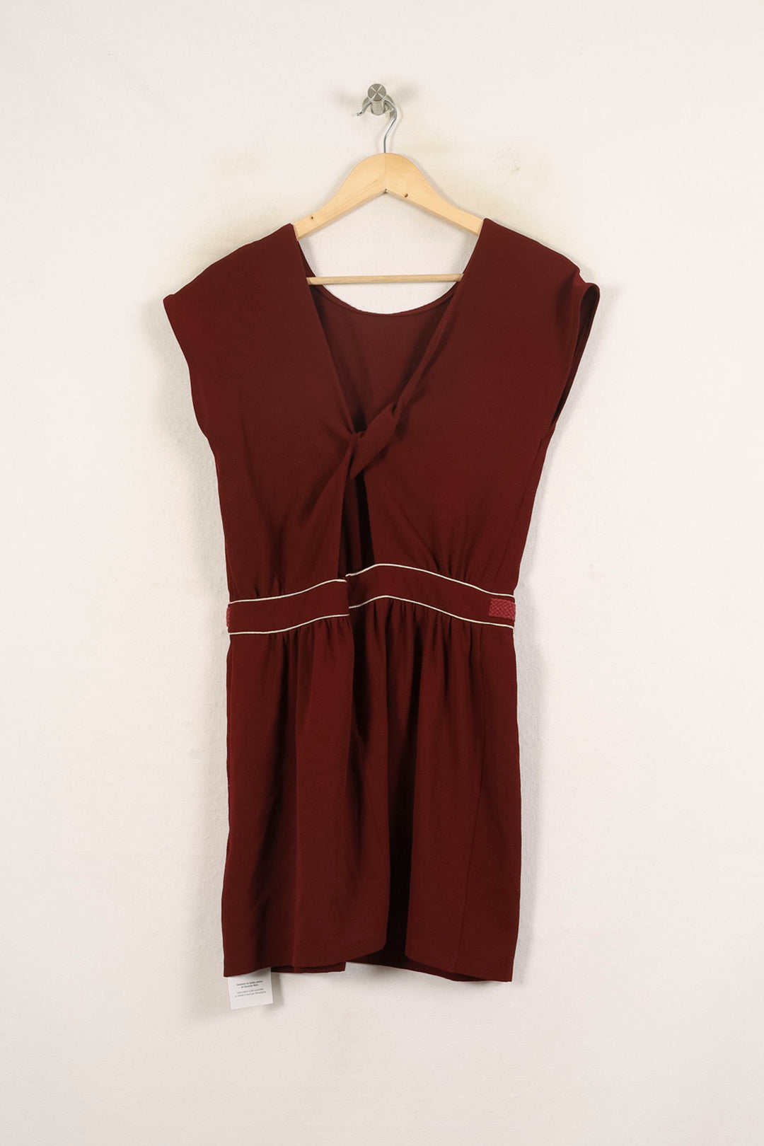 Robe Courte Bordeaux - Taille M/38 de la marque Opullence | PARAD70095 - Vendu par Paradigme - Image 4