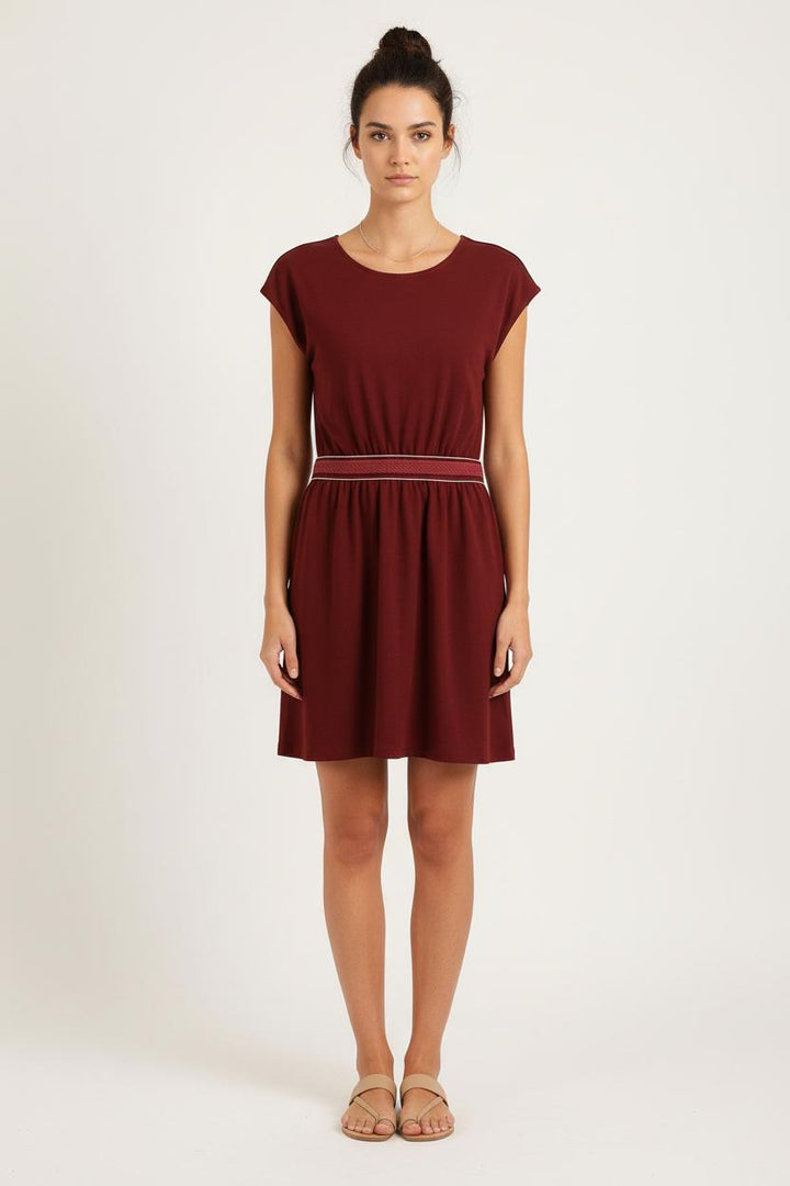 Robe Courte Bordeaux - Taille M/38 de la marque Opullence | PARAD70095 - Vendu par Paradigme - Image 1