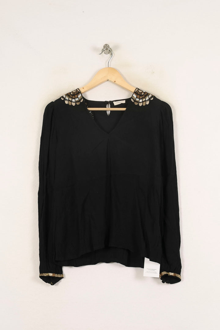 Blouse Noire - Taille S/36 de la marque Louizon | PARAD70096 - Vendu par Paradigme - Image 2