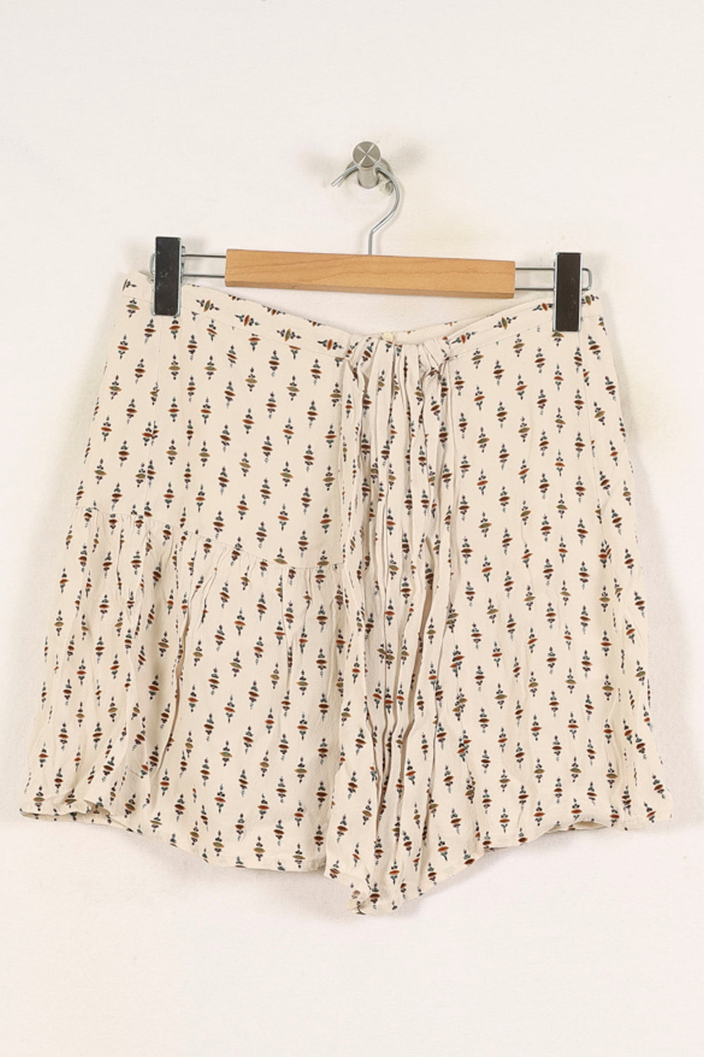 Jupe Courte Beige Imprimée - Taille M/38 de la marque ba&sh | PARAD70103 - Vendu par Paradigme - Image 2
