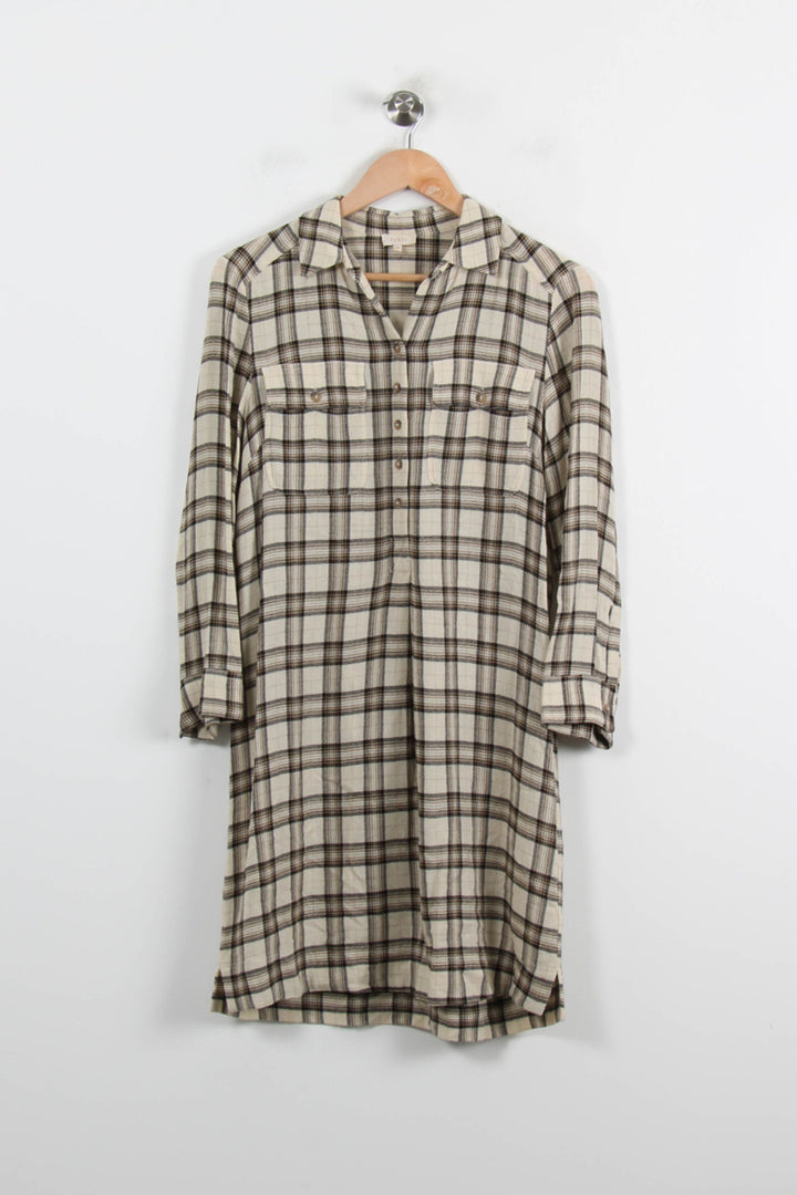 Robe Chemise Beige et Marron - Taille S/36 de la marque Pablo | PARAD70105 - Vendu par Paradigme - Image 2