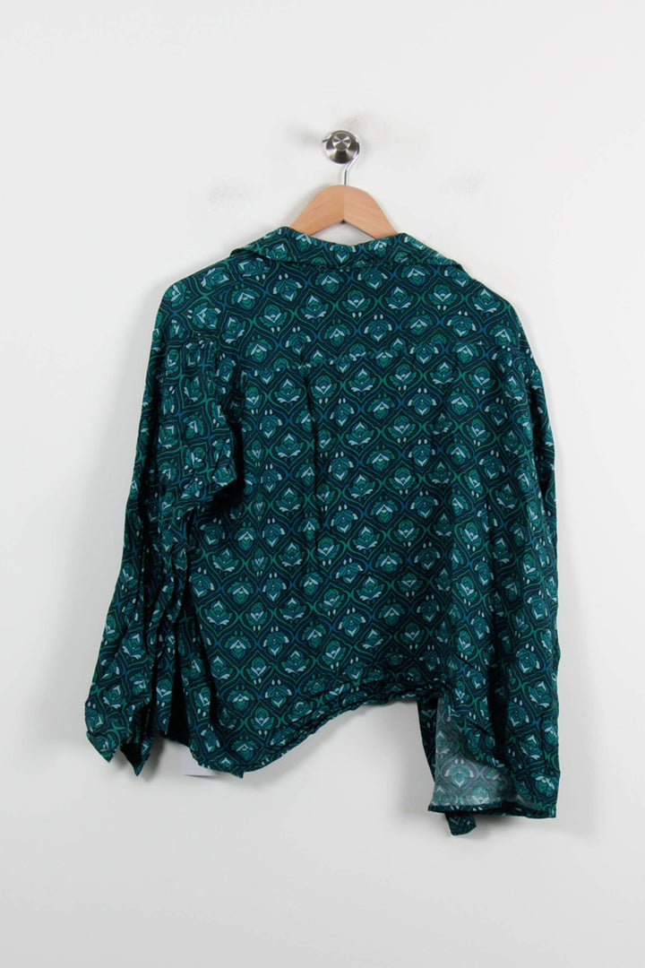 Blouse Verte - Taille XXL/44 de la marque La Fée Maraboutée | PARAD70114 - Vendu par Paradigme - Image 4