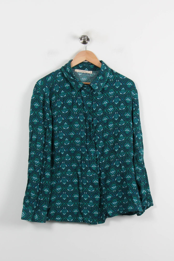 Blouse Verte - Taille XXL/44 de la marque La Fée Maraboutée | PARAD70114 - Vendu par Paradigme - Image 2