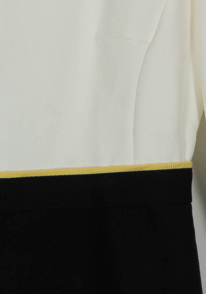 Robe Courte Blanche et Noire - Taille S/36 de la marque Caroll | PARAD70122 - Vendu par Paradigme - Image 3