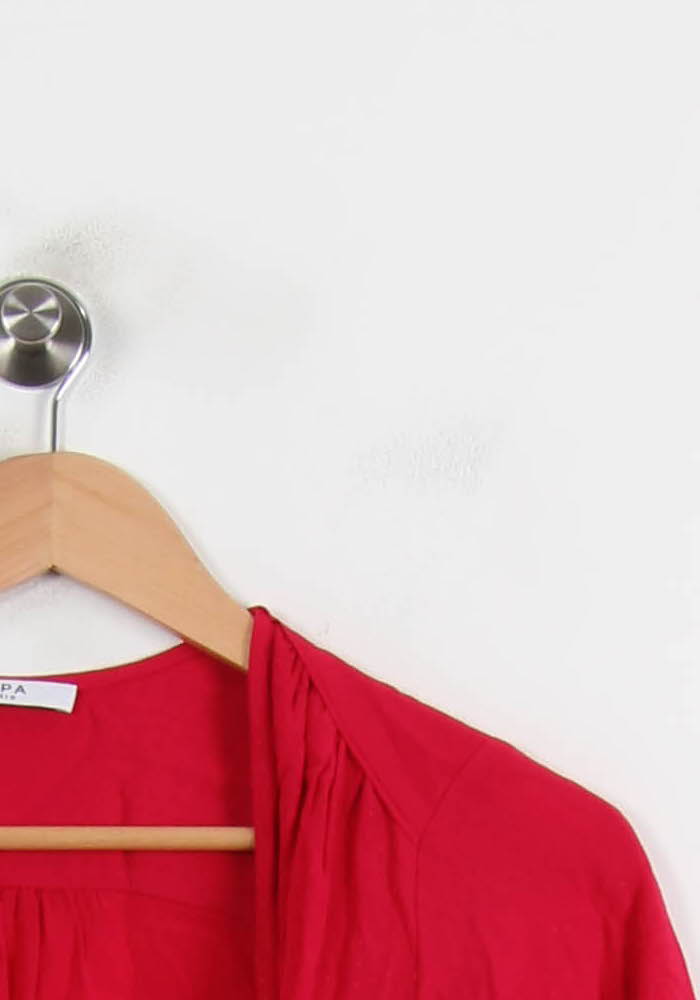 Blouse Rouge - Taille S/36 de la marque ZAPA | PARAD70123 - Vendu par Paradigme - Image 3
