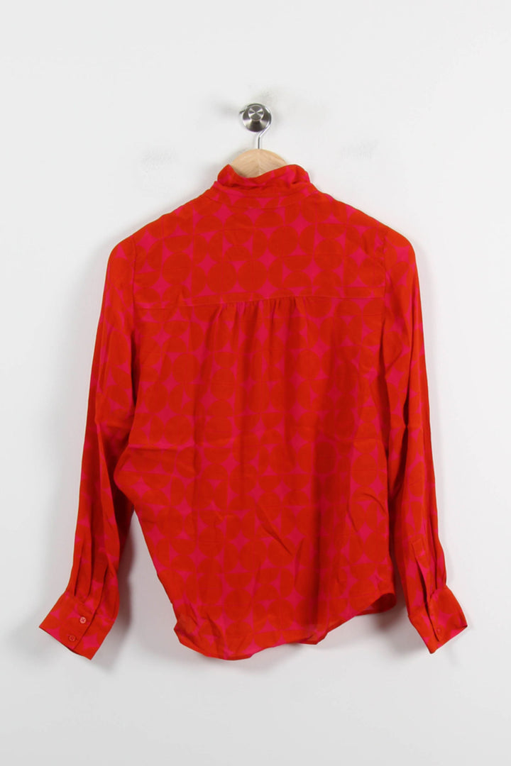 Chemise Orange et Rose - Taille S/36 de la marque Caroll | PARAD70124 - Vendu par Paradigme - Image 4