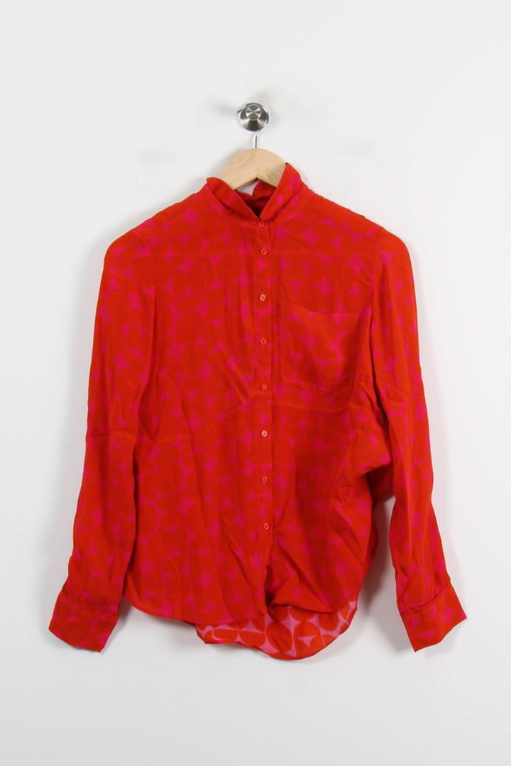 Chemise Orange et Rose - Taille S/36 de la marque Caroll | PARAD70124 - Vendu par Paradigme - Image 2