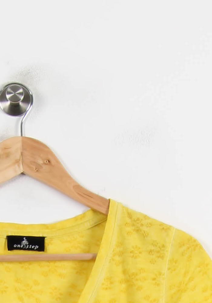 Tee-shirt Jaune - Taille XS/34 de la marque One Step | PARAD70129 - Vendu par Paradigme - Image 3