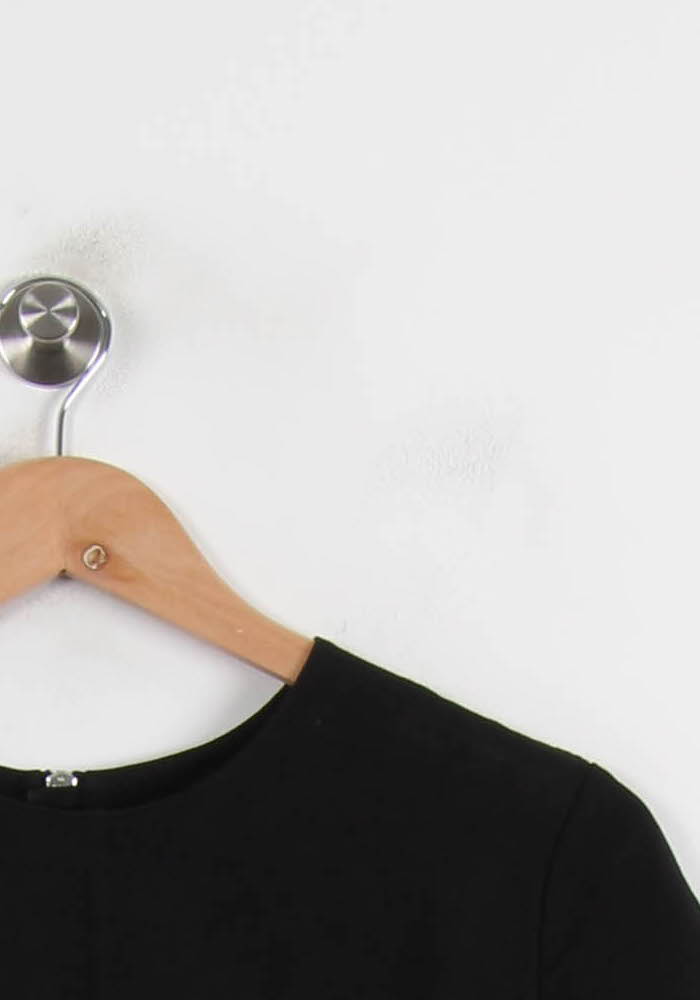 Robe Droite Noire - Taille S/36 de la marque Acne Studios | PARAD70133 - Vendu par Paradigme - Image 3