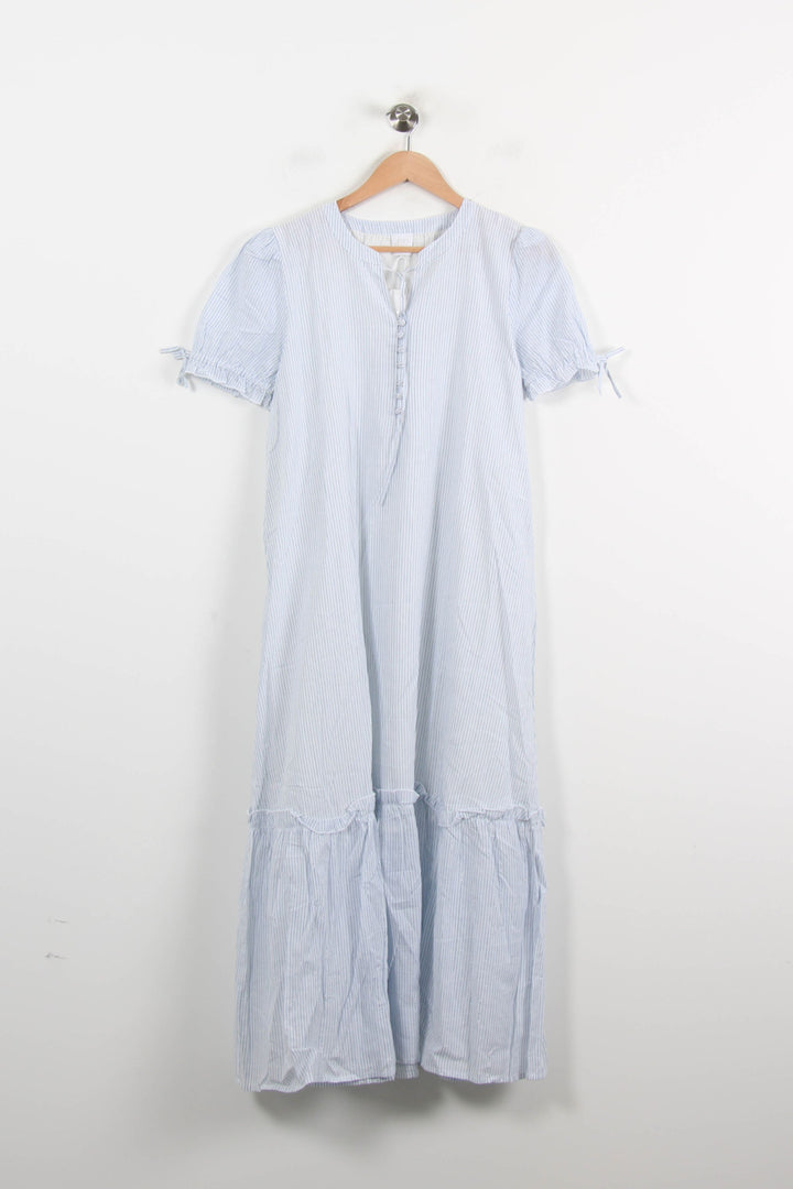 Robe Longue Blanche et Bleue - Taille M/38 de la marque Karl Marc John | PARAD70137 - Vendu par Paradigme - Image 2